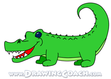 A Cartoon Alligator