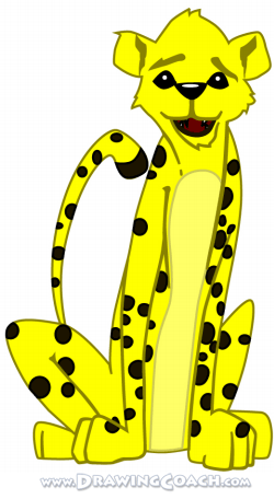 The Fastest One, Blue Edition, Cheetah Illustration - Cheetah