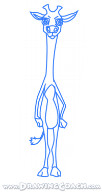 how to draw a cartoongiraffe st4