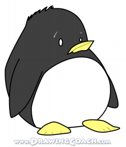 penguin drawing cartoon