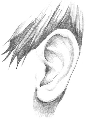 how to draw realistic ears